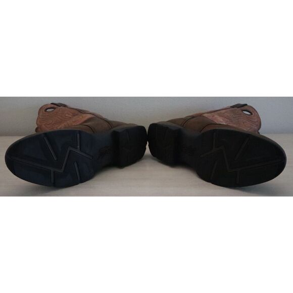 Durango DB5474 Men Sz 14EE Brown Leather Rebel Round Toe Bark Pull On Boots $165 - Picture 3 of 8